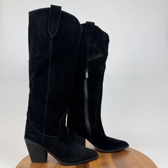 Blondo Shoes - New‎ NWOB Womens Blondo Wylde Black Suede Tall Heeled Waterproof Boots Size 8 M